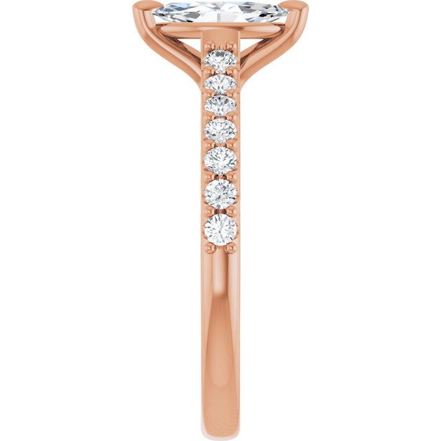 marquise-18K Rose gold