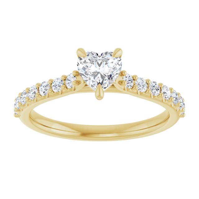 heart-14K Yellow gold