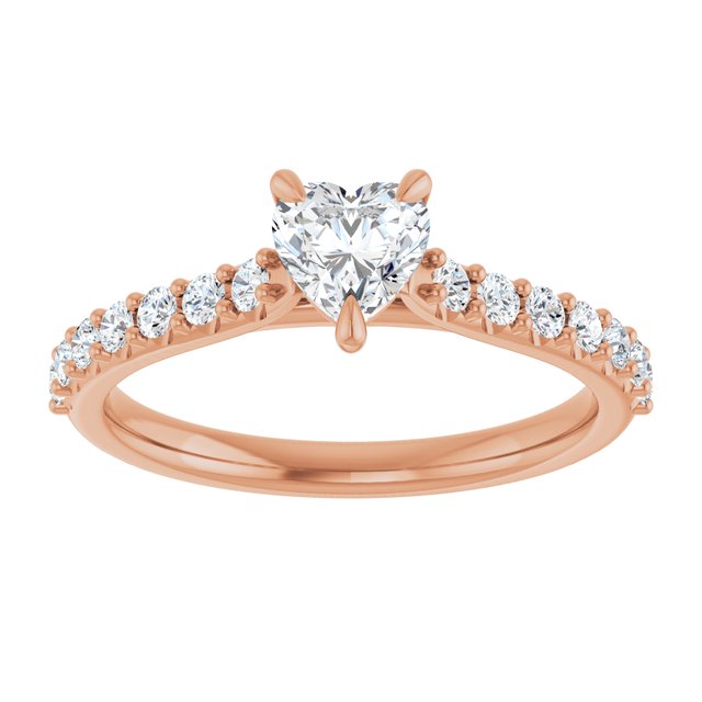 heart-14K Rose gold