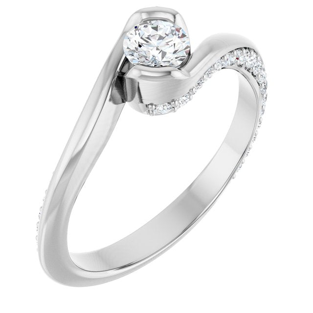 round-10K White gold
