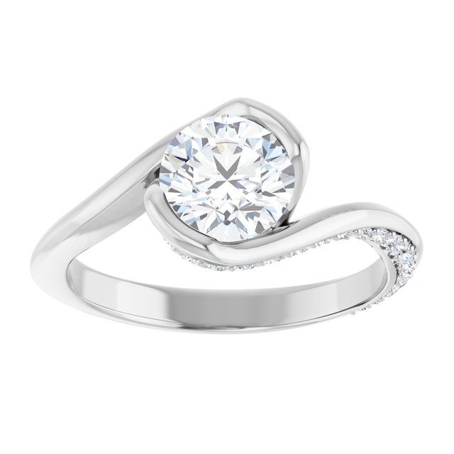 round-14K White gold