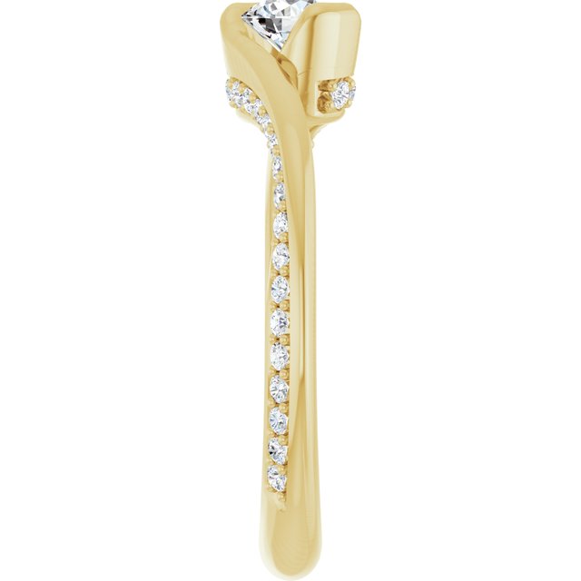 round-18K Yellow gold