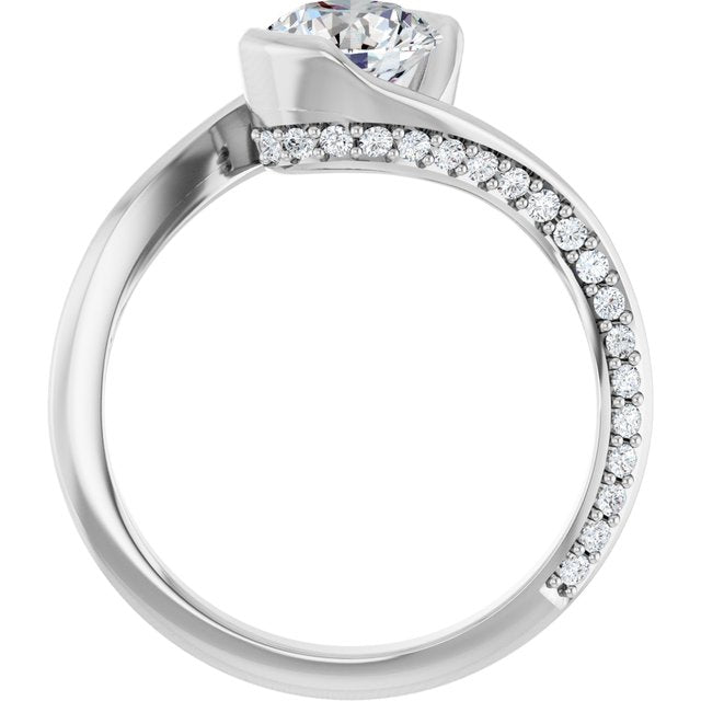 round-14K White gold