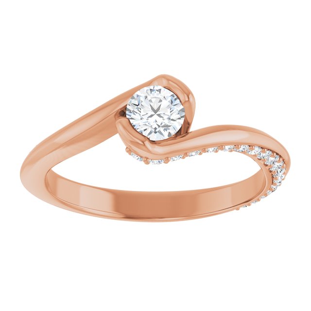 round-18K Rose gold