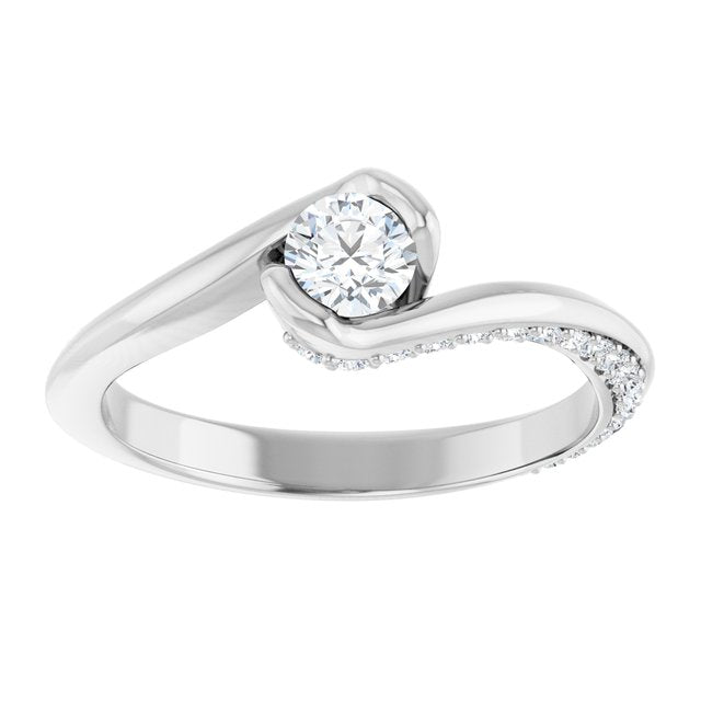 round-18K White gold