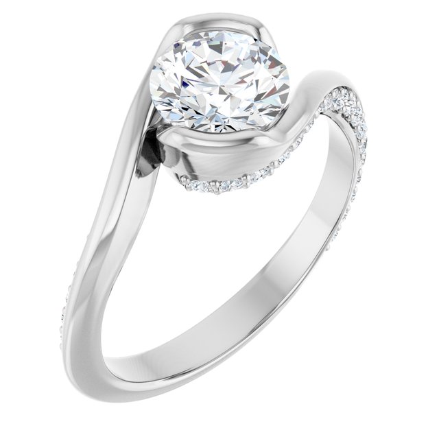 round-14K White gold