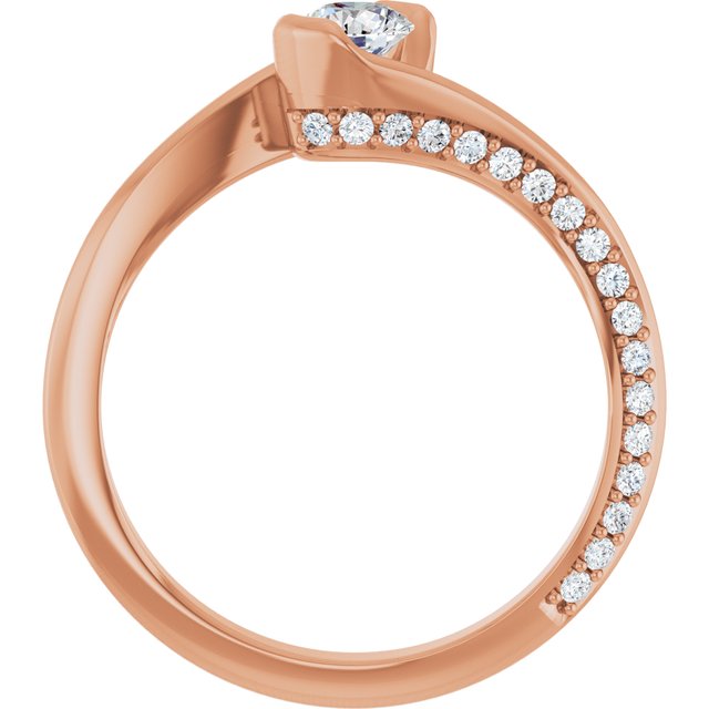 round-10K Rose gold