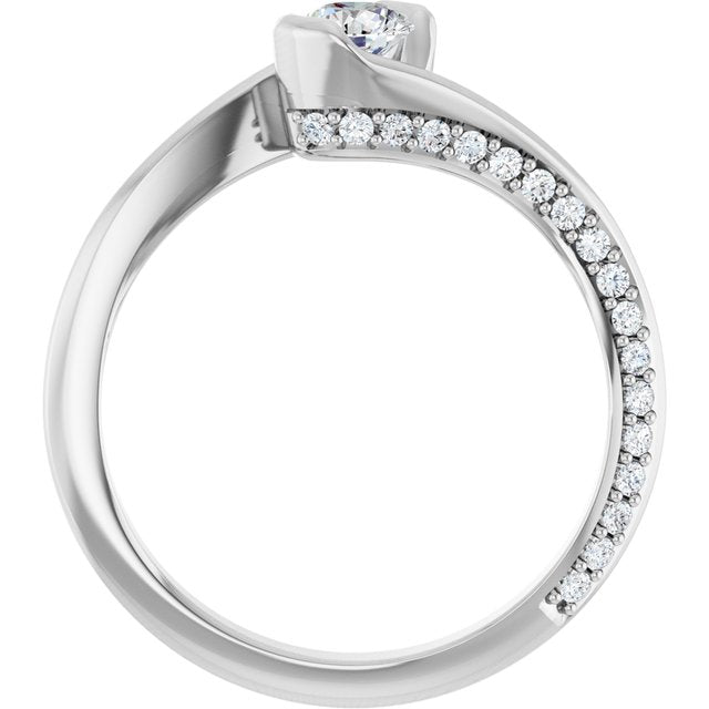 round-18K White gold