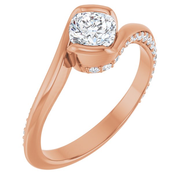 cushion-18K Rose gold