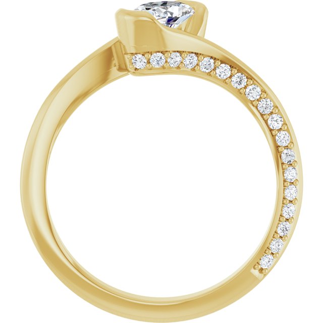 oval-18K Yellow gold
