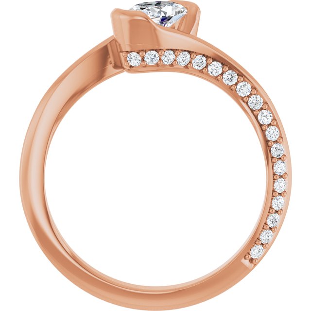 oval-10K Rose gold