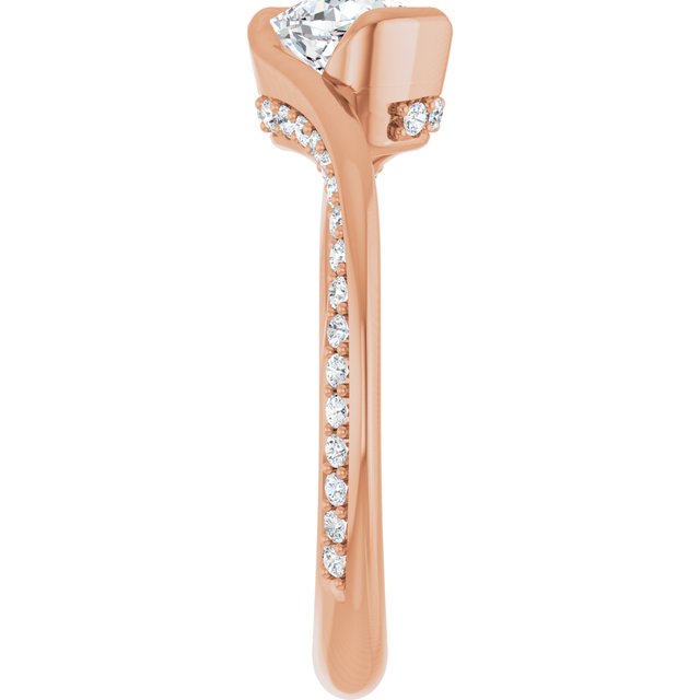 cushion-14K Rose gold