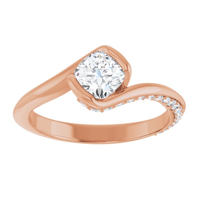 cushion-10K Rose gold