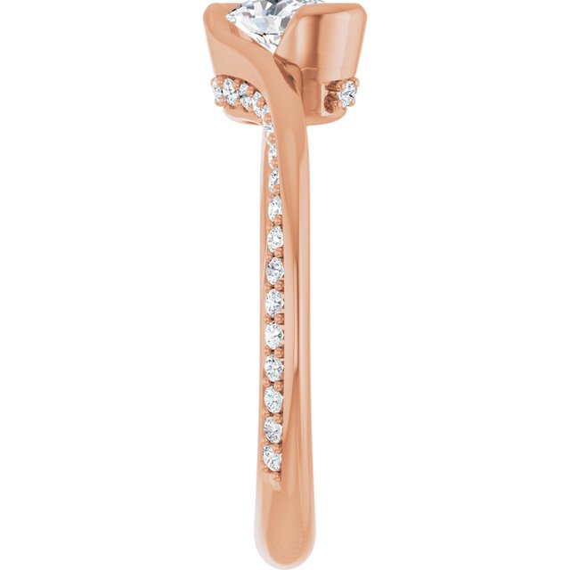 oval-14K Rose gold