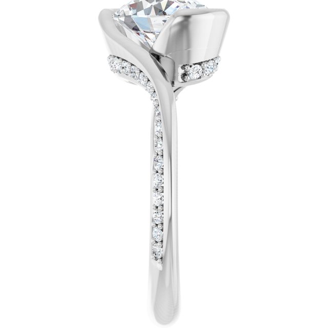 oval-14K White gold