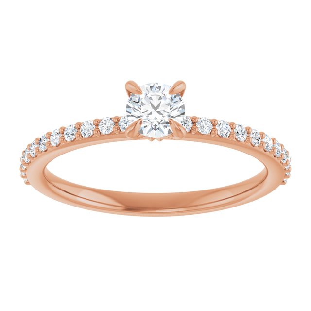 round-14K Rose gold