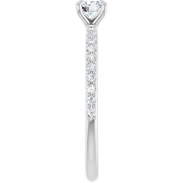 round-14K White gold