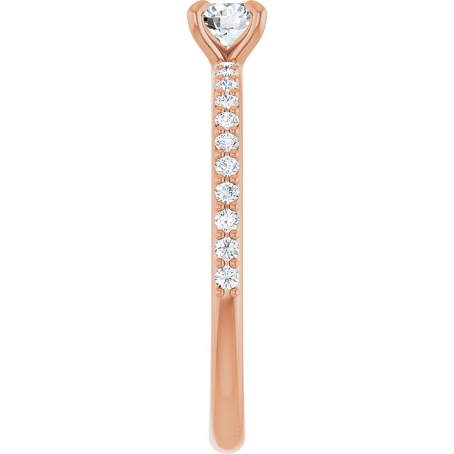 round-14K Rose gold