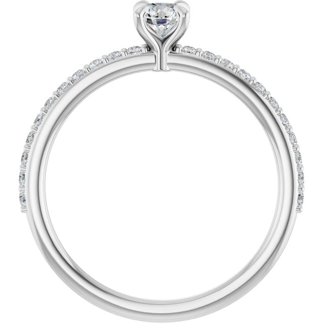 round-18K White gold