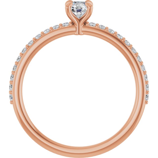 round-14K Rose gold