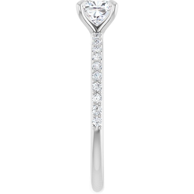 cushion-10K White gold