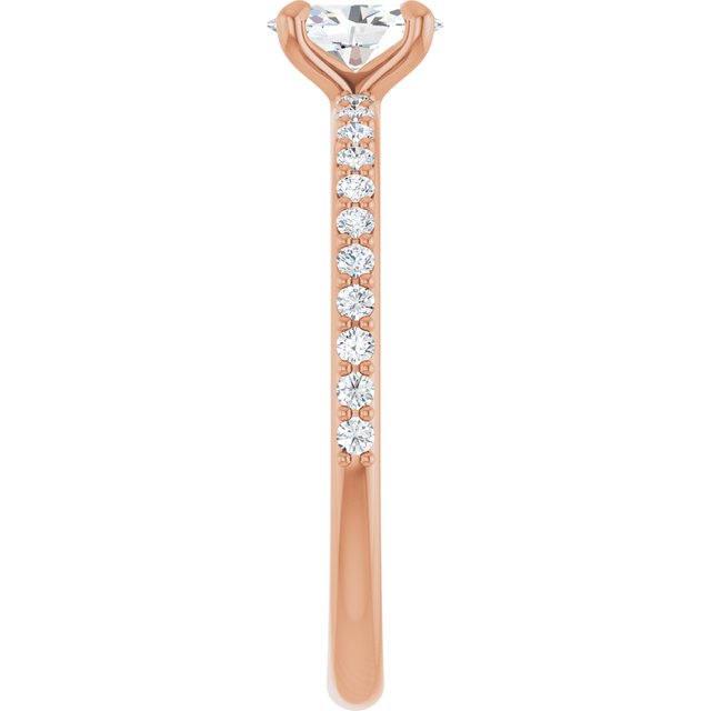 oval-18K Rose gold