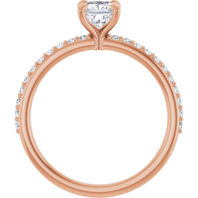 cushion-14K Rose gold