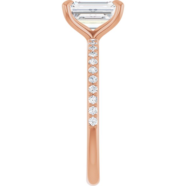 emerald-14K Rose gold