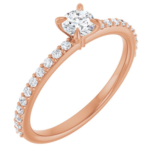 round-14K Rose gold