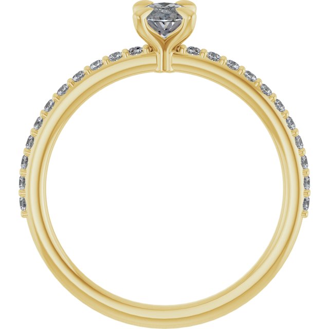 oval-18K Yellow gold