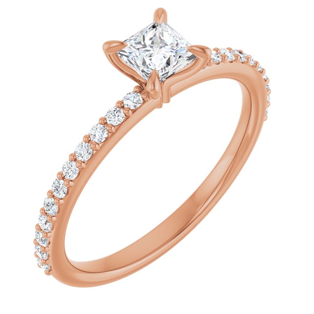 square-18K Rose gold