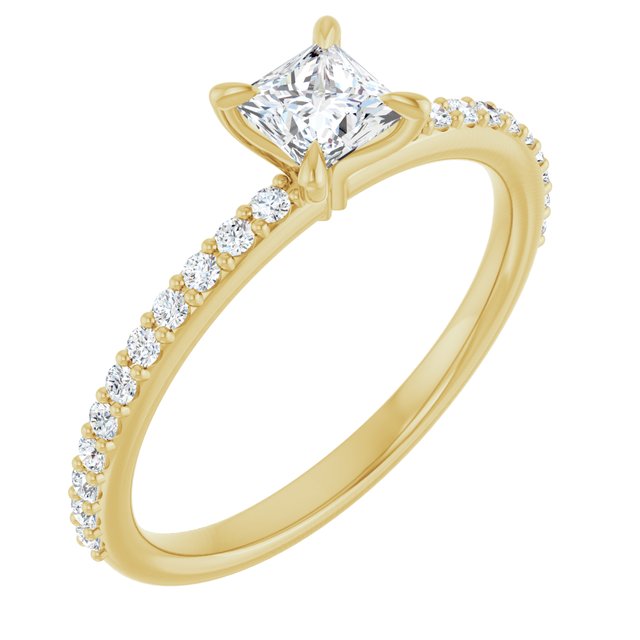 square-14K Yellow gold