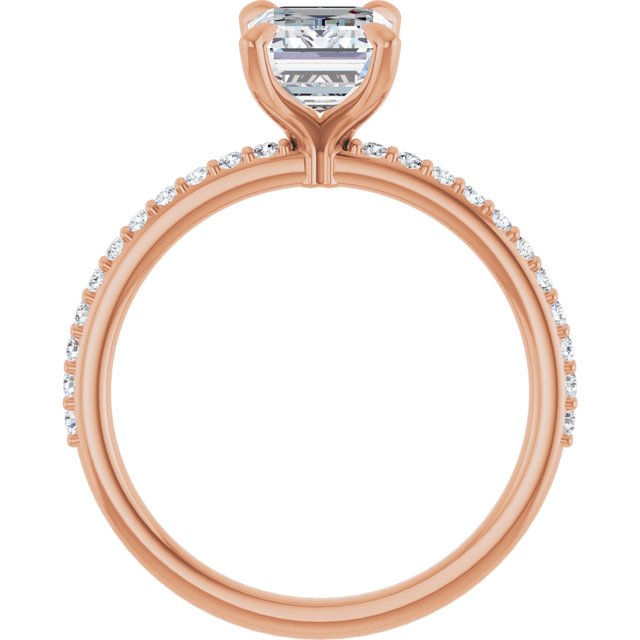 emerald-14K Rose gold