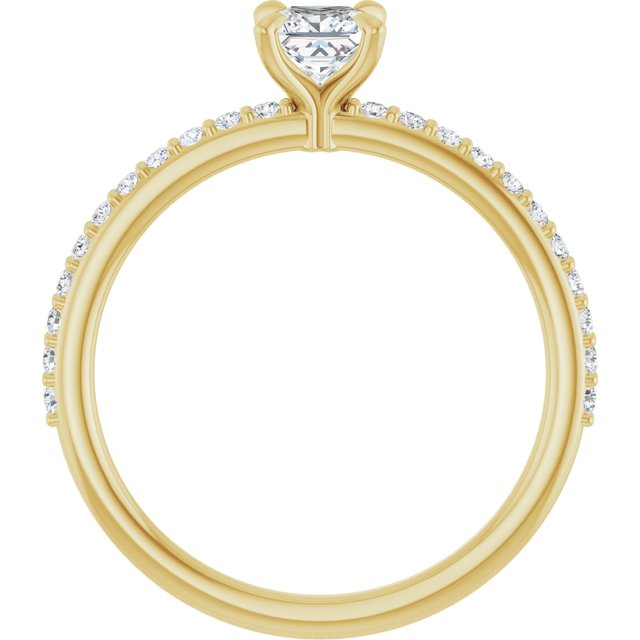 square-14K Yellow gold
