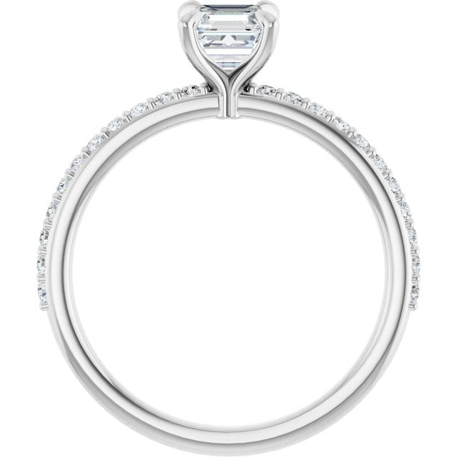 asscher-14K White gold