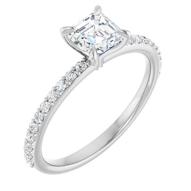 asscher-18K White gold