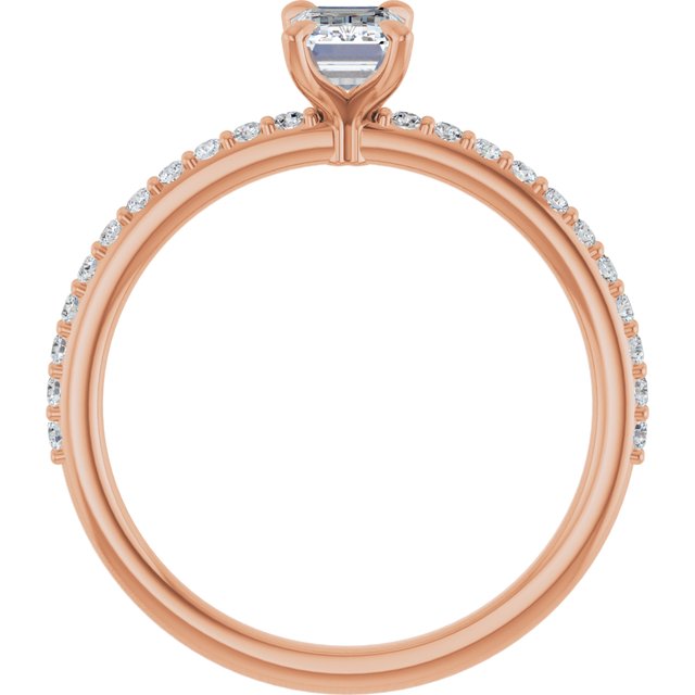 emerald-10K Rose gold