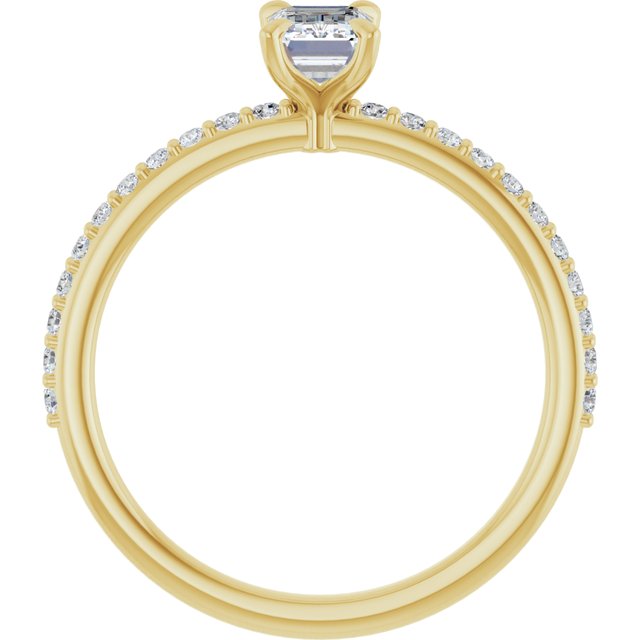 emerald-10K Yellow gold