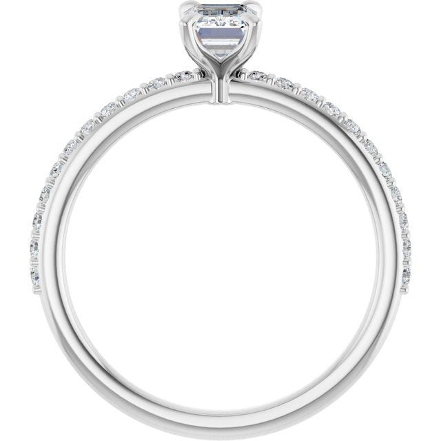 emerald-10K White gold