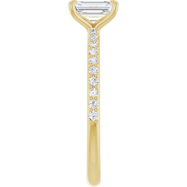 emerald-18K Yellow gold