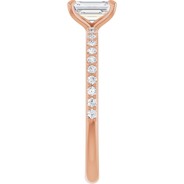emerald-18K Rose gold