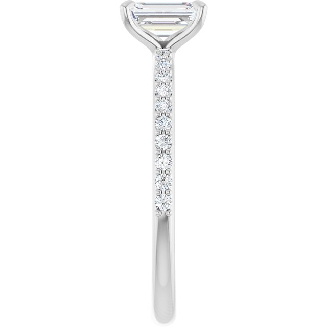emerald-10K White gold