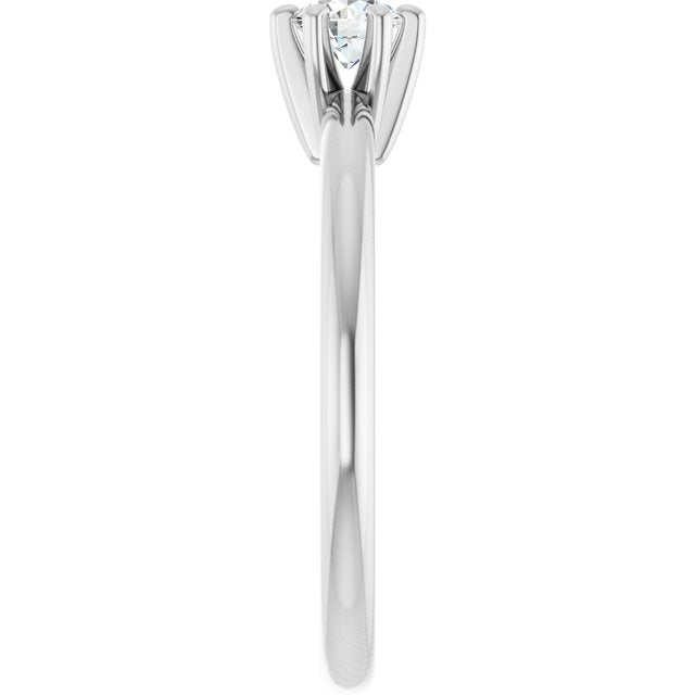 round-14K White gold
