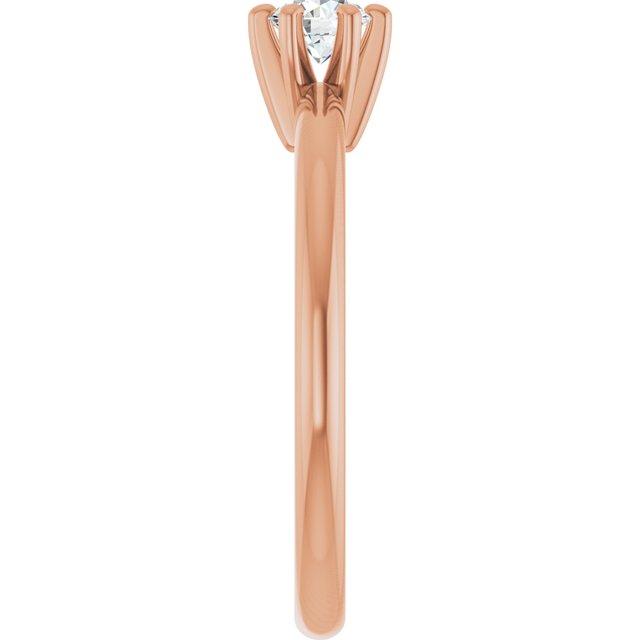 round-14K Rose gold