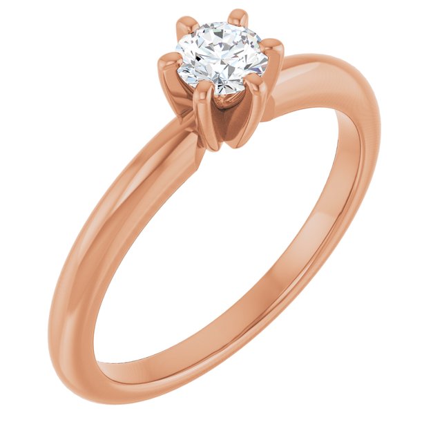 round-14K Rose gold