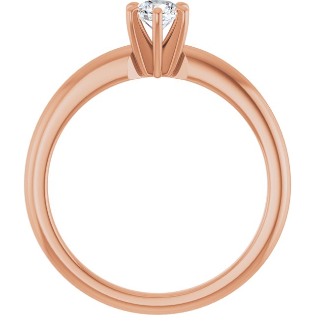 round-14K Rose gold