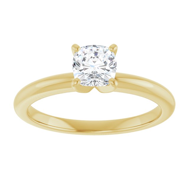 cushion-10K Yellow gold