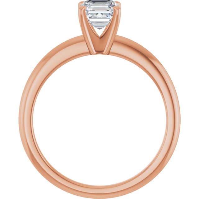 asscher-10K Rose gold