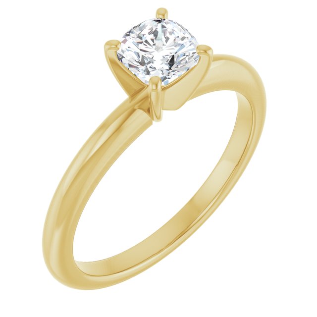 cushion-10K Yellow gold