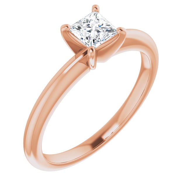 square-10K Rose gold
